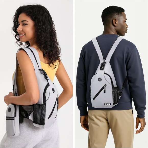 Stylish Anti-Theft Crossbody Bag with Detachable Phone Pouch - Travel Ready - Picture 3 of 7